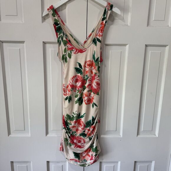 Anthropologie Daily Practice Eureka Floral Print Dress Bodycon Soft Size XS NEW - Picture 2 of 15